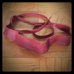 Deep Rose Wrap Belt